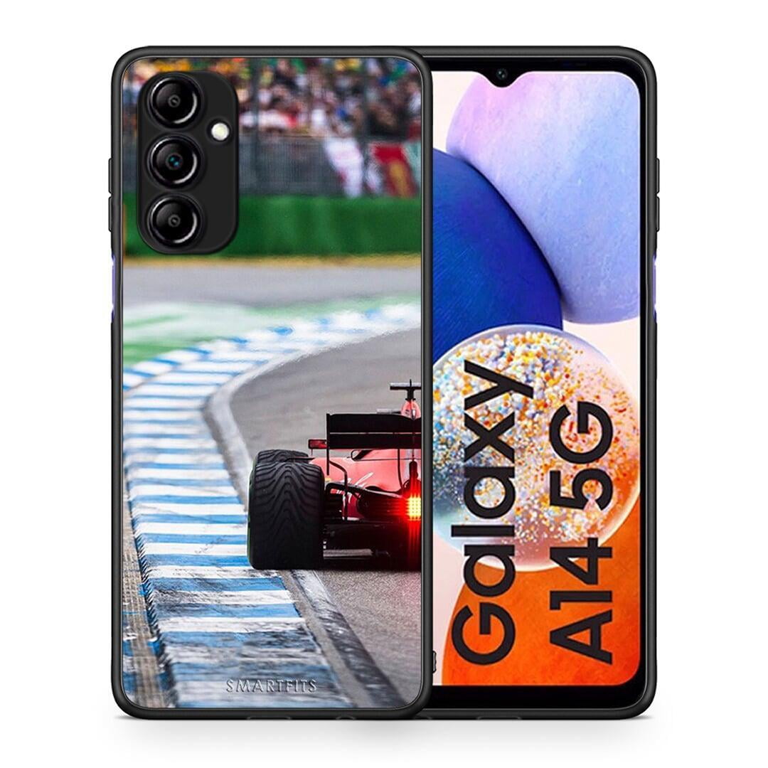 Θήκη Samsung Galaxy A14 / A14 5G Racing Vibes από τη Smartfits με σχέδιο στο πίσω μέρος και μαύρο περίβλημα | Samsung Galaxy A14 / A14 5G Racing Vibes Case with Colorful Back and Black Bezels