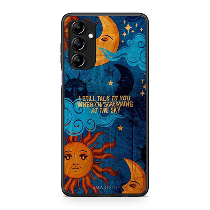 Θήκη Samsung Galaxy A14 / A14 5G Screaming Sky από τη Smartfits με σχέδιο στο πίσω μέρος και μαύρο περίβλημα | Samsung Galaxy A14 / A14 5G Screaming Sky Case with Colorful Back and Black Bezels