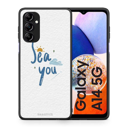 Θήκη Samsung Galaxy A14 / A14 5G Sea You από τη Smartfits με σχέδιο στο πίσω μέρος και μαύρο περίβλημα | Samsung Galaxy A14 / A14 5G Sea You Case with Colorful Back and Black Bezels