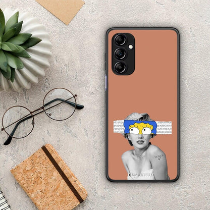 Θήκη Samsung Galaxy A14 / A14 5G Sim Merilyn από τη Smartfits με σχέδιο στο πίσω μέρος και μαύρο περίβλημα | Samsung Galaxy A14 / A14 5G Sim Merilyn Case with Colorful Back and Black Bezels