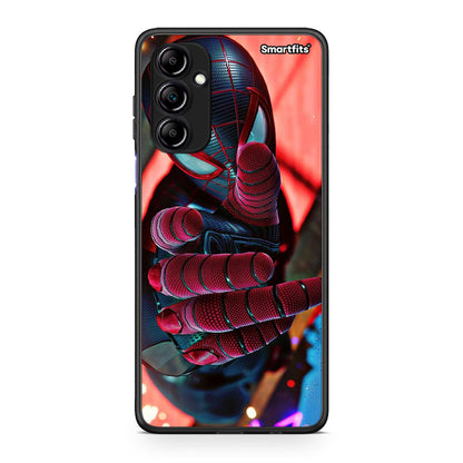 Θήκη Samsung Galaxy A14 / A14 5G Spider Hand από τη Smartfits με σχέδιο στο πίσω μέρος και μαύρο περίβλημα | Samsung Galaxy A14 / A14 5G Spider Hand Case with Colorful Back and Black Bezels