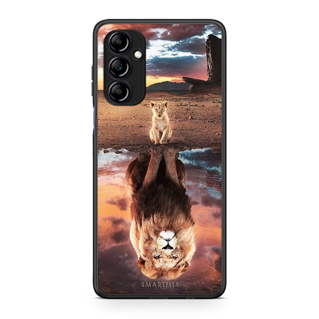 Θήκη Samsung Galaxy A14 / A14 5G Sunset Dreams από τη Smartfits με σχέδιο στο πίσω μέρος και μαύρο περίβλημα | Samsung Galaxy A14 / A14 5G Sunset Dreams Case with Colorful Back and Black Bezels