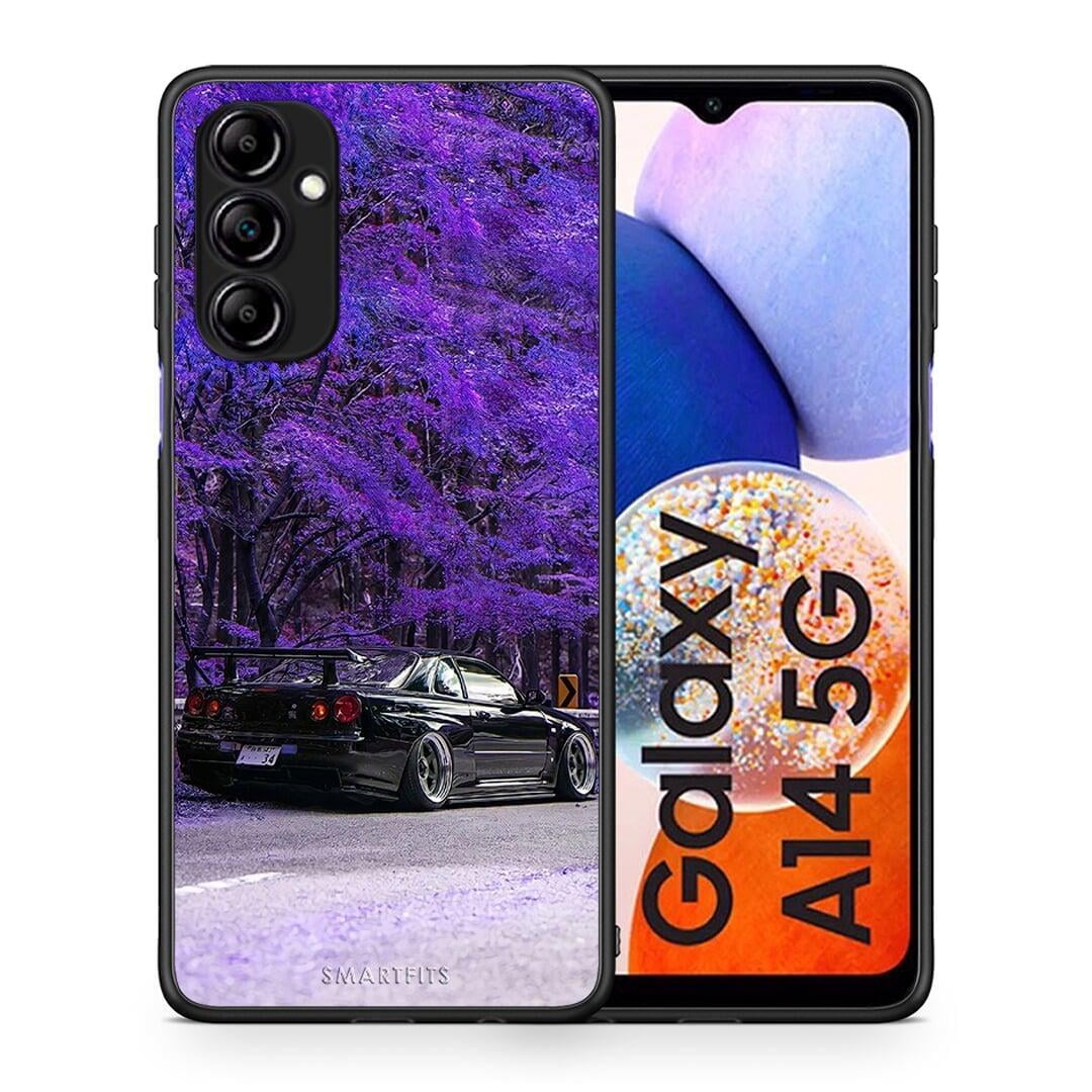 Θήκη Samsung Galaxy A14 / A14 5G Super Car από τη Smartfits με σχέδιο στο πίσω μέρος και μαύρο περίβλημα | Samsung Galaxy A14 / A14 5G Super Car Case with Colorful Back and Black Bezels