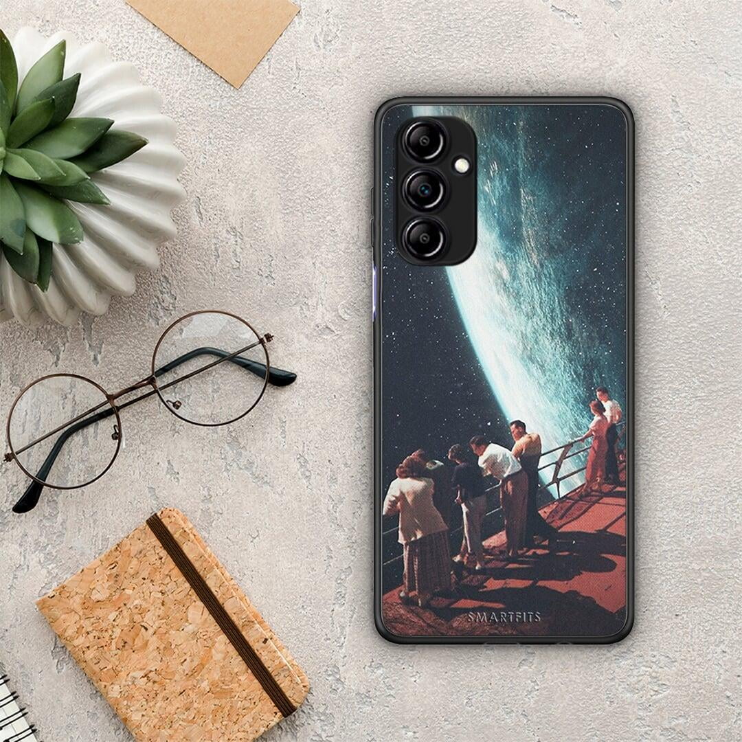 Θήκη Samsung Galaxy A14 / A14 5G Surreal View από τη Smartfits με σχέδιο στο πίσω μέρος και μαύρο περίβλημα | Samsung Galaxy A14 / A14 5G Surreal View Case with Colorful Back and Black Bezels