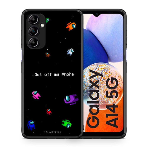 Θήκη Samsung Galaxy A14 / A14 5G Text AFK από τη Smartfits με σχέδιο στο πίσω μέρος και μαύρο περίβλημα | Samsung Galaxy A14 / A14 5G Text AFK Case with Colorful Back and Black Bezels