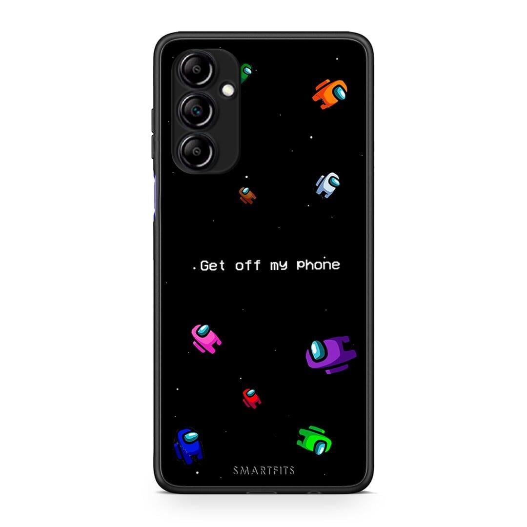 Θήκη Samsung Galaxy A14 / A14 5G Text AFK από τη Smartfits με σχέδιο στο πίσω μέρος και μαύρο περίβλημα | Samsung Galaxy A14 / A14 5G Text AFK Case with Colorful Back and Black Bezels