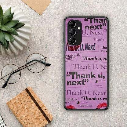 Θήκη Samsung Galaxy A14 / A14 5G Thank You Next από τη Smartfits με σχέδιο στο πίσω μέρος και μαύρο περίβλημα | Samsung Galaxy A14 / A14 5G Thank You Next Case with Colorful Back and Black Bezels