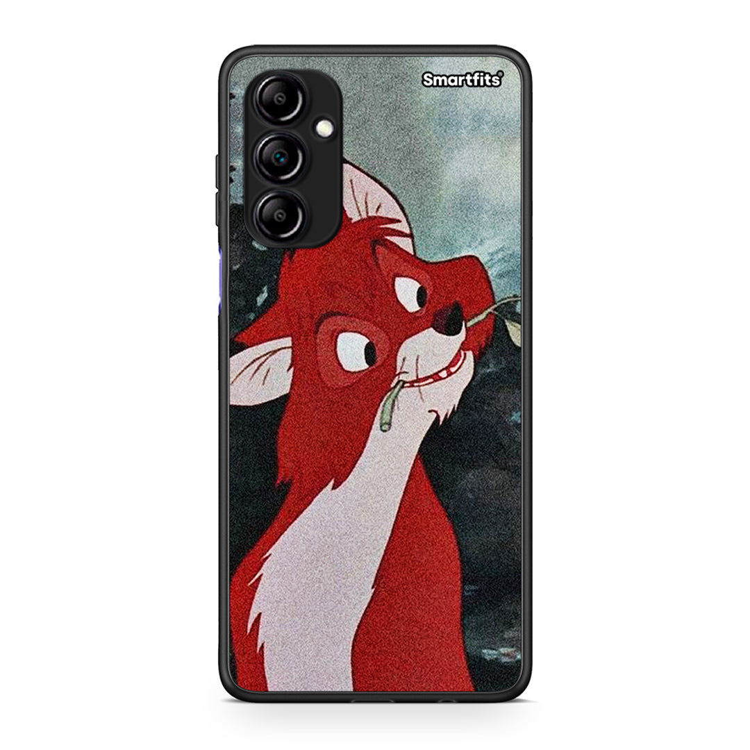 Θήκη Samsung Galaxy A14 / A14 5G Tod And Vixey Love 1 από τη Smartfits με σχέδιο στο πίσω μέρος και μαύρο περίβλημα | Samsung Galaxy A14 / A14 5G Tod And Vixey Love 1 Case with Colorful Back and Black Bezels