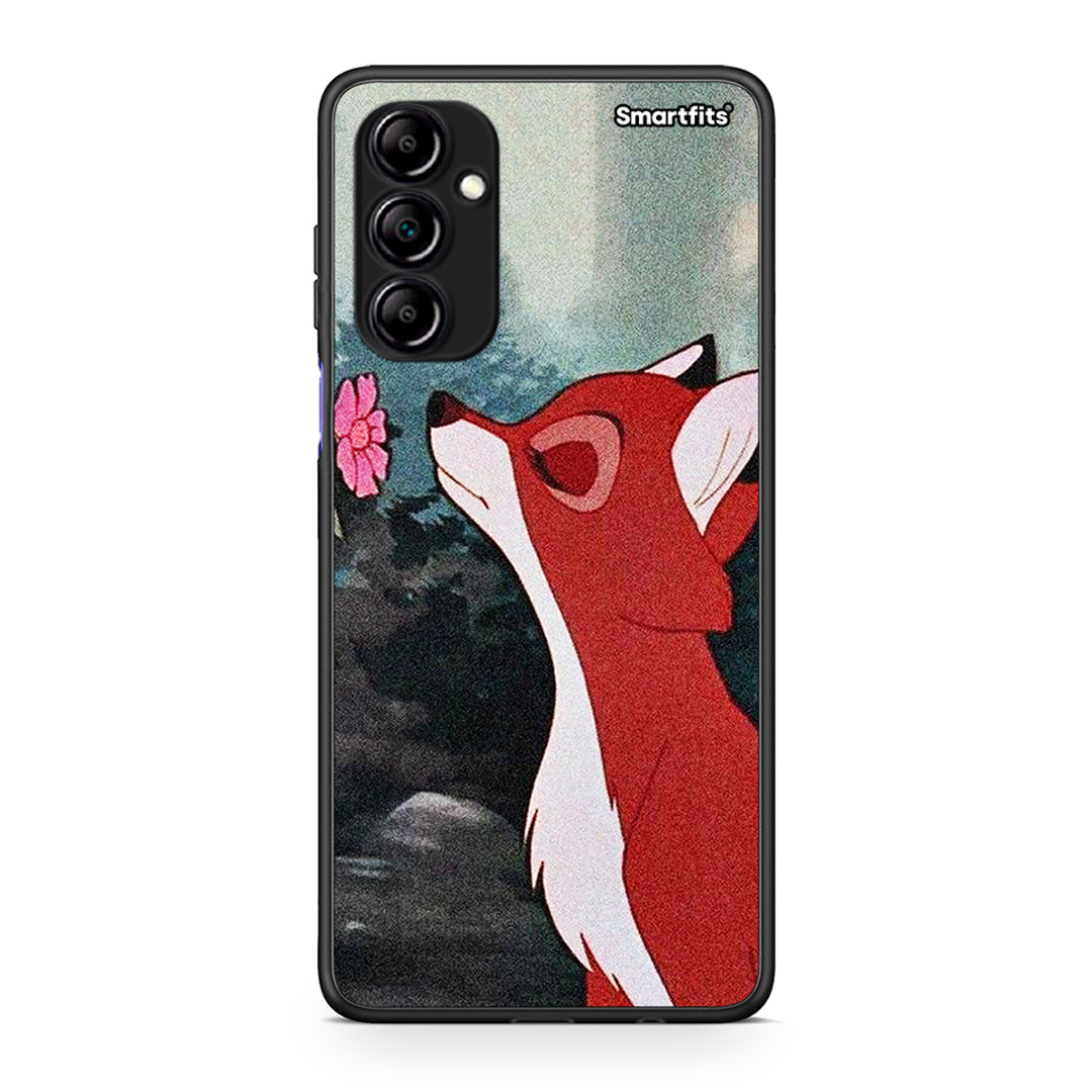 Θήκη Samsung Galaxy A14 / A14 5G Tod And Vixey Love 2 από τη Smartfits με σχέδιο στο πίσω μέρος και μαύρο περίβλημα | Samsung Galaxy A14 / A14 5G Tod And Vixey Love 2 Case with Colorful Back and Black Bezels