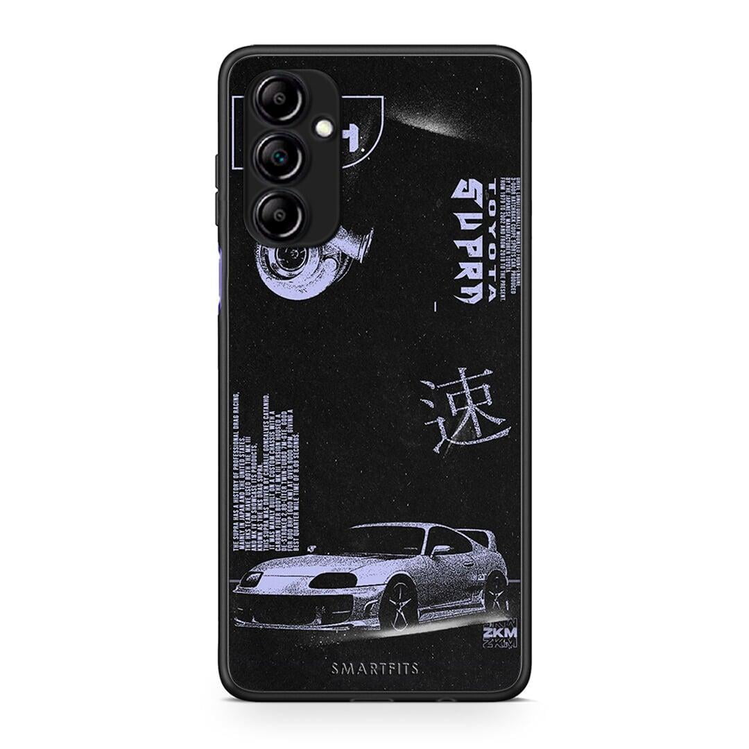 Θήκη Samsung Galaxy A14 / A14 5G Tokyo Drift από τη Smartfits με σχέδιο στο πίσω μέρος και μαύρο περίβλημα | Samsung Galaxy A14 / A14 5G Tokyo Drift Case with Colorful Back and Black Bezels