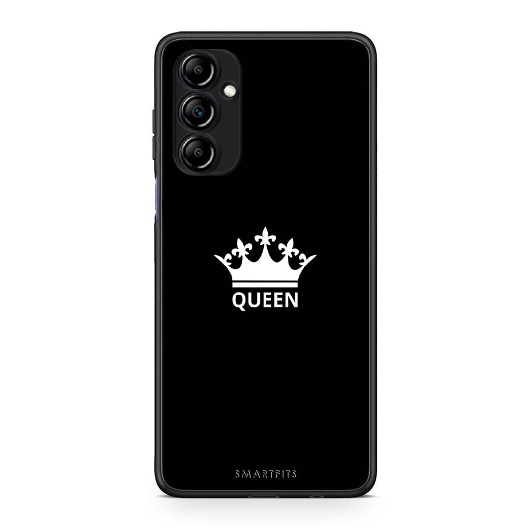 Θήκη Samsung Galaxy A14 / A14 5G Valentine Queen από τη Smartfits με σχέδιο στο πίσω μέρος και μαύρο περίβλημα | Samsung Galaxy A14 / A14 5G Valentine Queen Case with Colorful Back and Black Bezels