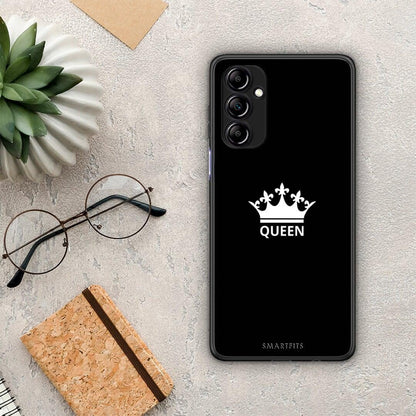 Θήκη Samsung Galaxy A14 / A14 5G Valentine Queen από τη Smartfits με σχέδιο στο πίσω μέρος και μαύρο περίβλημα | Samsung Galaxy A14 / A14 5G Valentine Queen Case with Colorful Back and Black Bezels