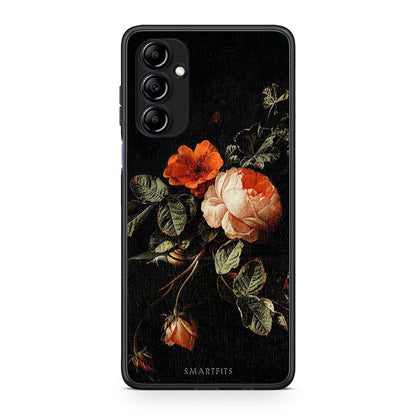 Θήκη Samsung Galaxy A14 / A14 5G Vintage Roses από τη Smartfits με σχέδιο στο πίσω μέρος και μαύρο περίβλημα | Samsung Galaxy A14 / A14 5G Vintage Roses Case with Colorful Back and Black Bezels