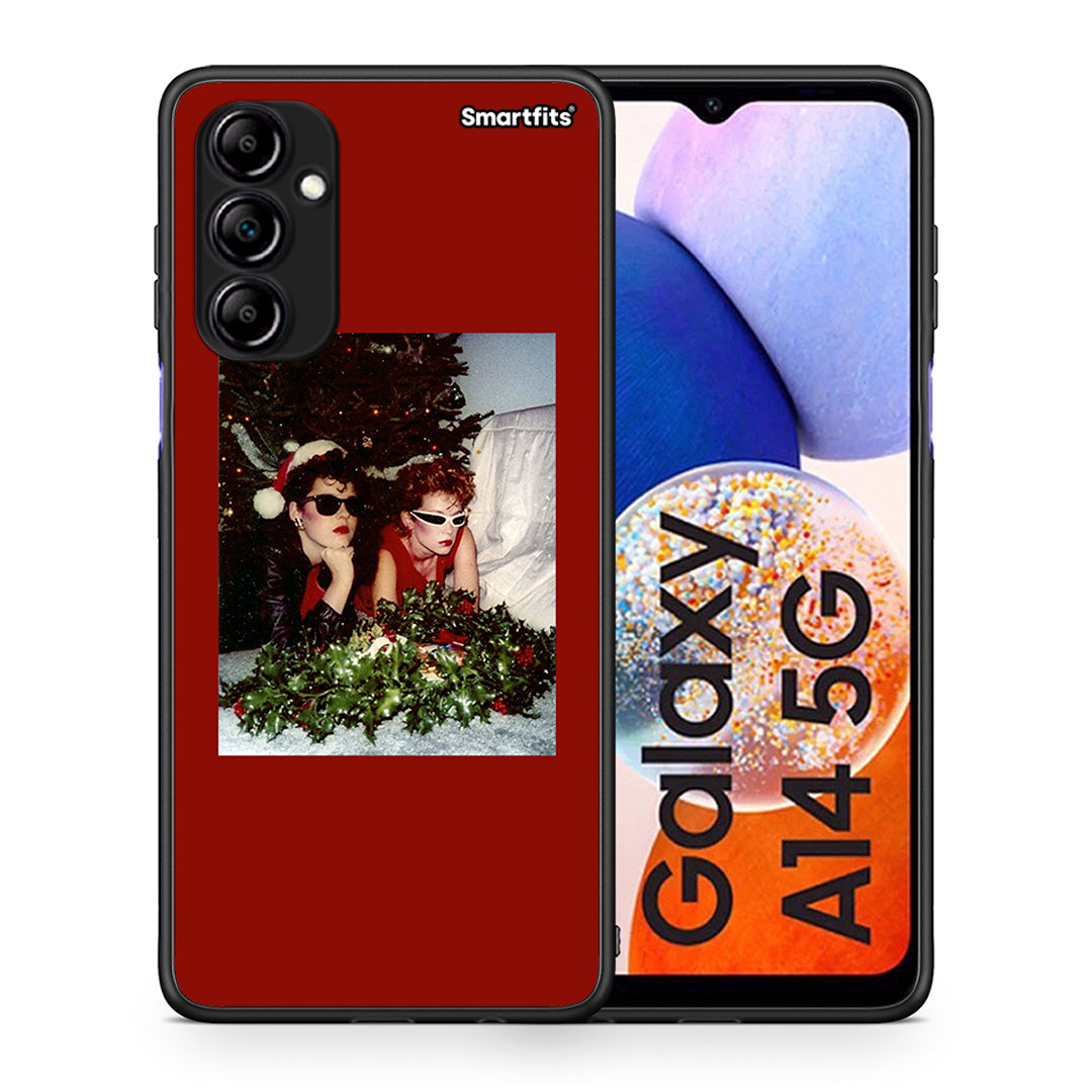 Θήκη Samsung Galaxy A14 / A14 5G Waiting For Xmas από τη Smartfits με σχέδιο στο πίσω μέρος και μαύρο περίβλημα | Samsung Galaxy A14 / A14 5G Waiting For Xmas Case with Colorful Back and Black Bezels