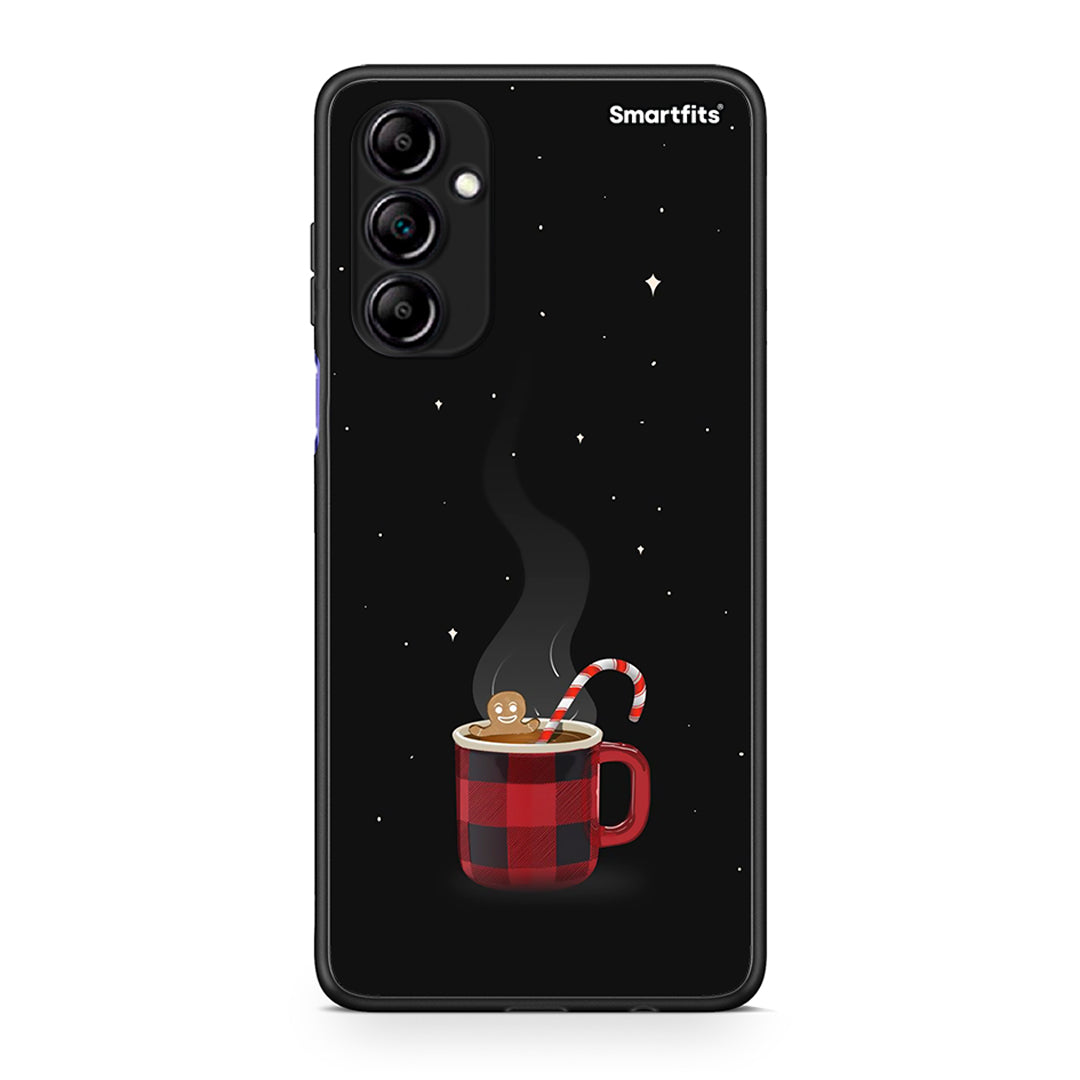 Θήκη Samsung Galaxy A14 / A14 5G Xmas Bathing από τη Smartfits με σχέδιο στο πίσω μέρος και μαύρο περίβλημα | Samsung Galaxy A14 / A14 5G Xmas Bathing Case with Colorful Back and Black Bezels