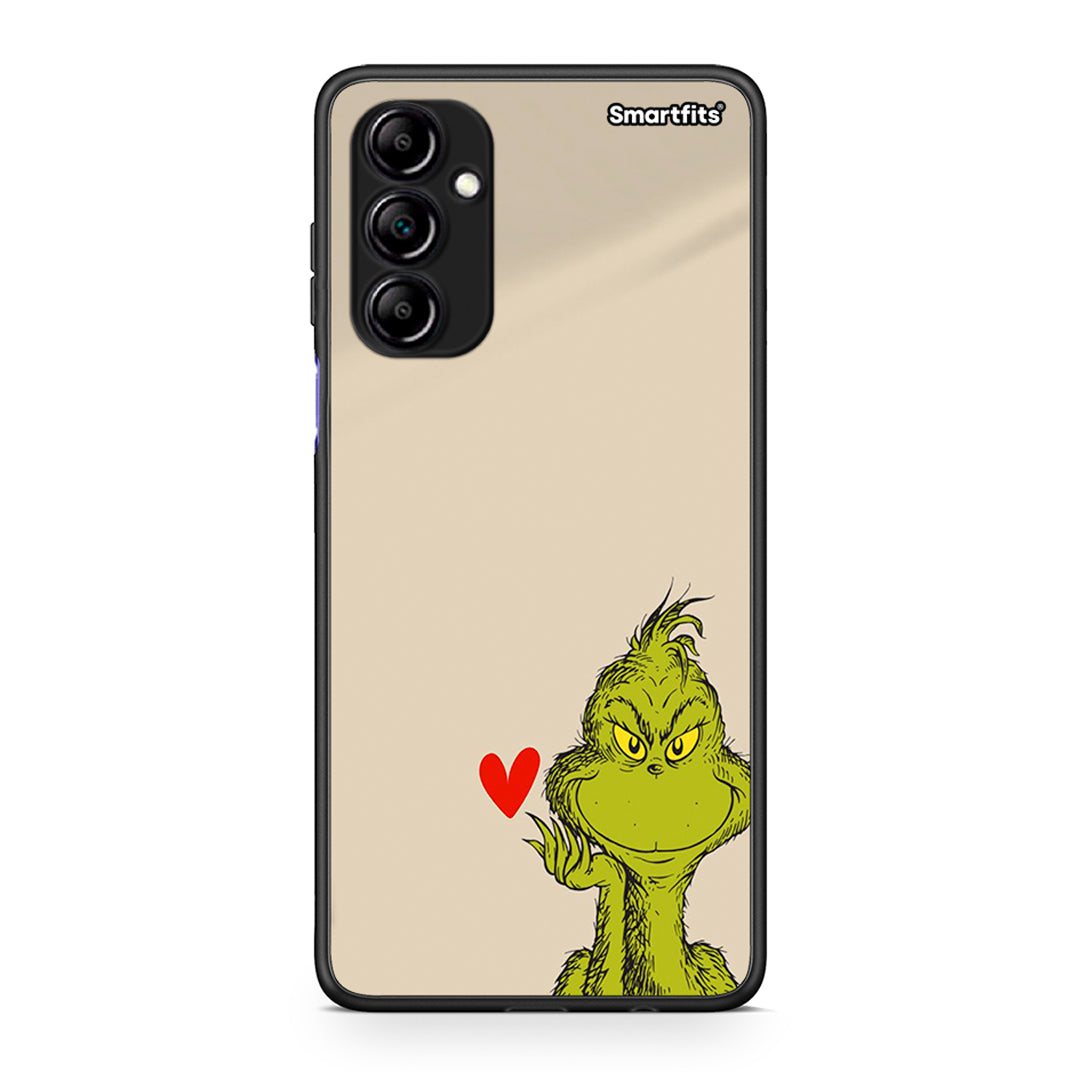 Θήκη Samsung Galaxy A14 / A14 5G Xmas Grinch από τη Smartfits με σχέδιο στο πίσω μέρος και μαύρο περίβλημα | Samsung Galaxy A14 / A14 5G Xmas Grinch Case with Colorful Back and Black Bezels