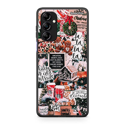 Θήκη Samsung Galaxy A14 / A14 5G Xmas Habbits από τη Smartfits με σχέδιο στο πίσω μέρος και μαύρο περίβλημα | Samsung Galaxy A14 / A14 5G Xmas Habbits Case with Colorful Back and Black Bezels