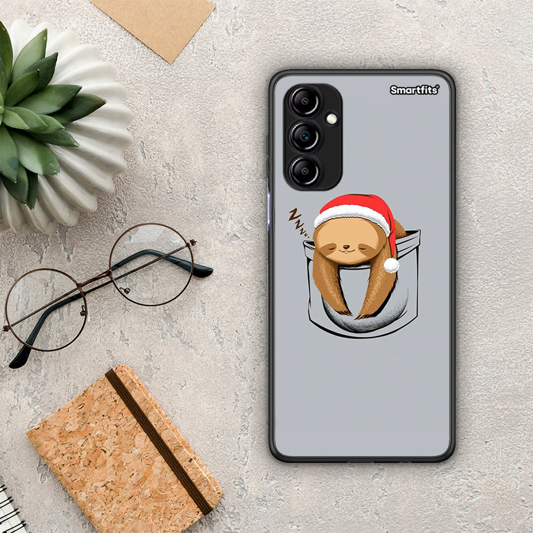 Θήκη Samsung Galaxy A14 / A14 5G Xmas Zzzz από τη Smartfits με σχέδιο στο πίσω μέρος και μαύρο περίβλημα | Samsung Galaxy A14 / A14 5G Xmas Zzzz Case with Colorful Back and Black Bezels