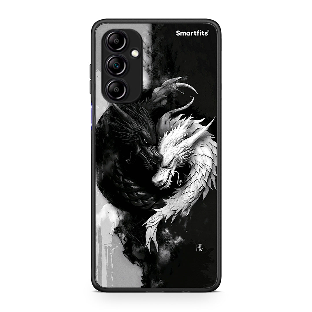 Θήκη Samsung Galaxy A14 / A14 5G Yin Yang από τη Smartfits με σχέδιο στο πίσω μέρος και μαύρο περίβλημα | Samsung Galaxy A14 / A14 5G Yin Yang Case with Colorful Back and Black Bezels