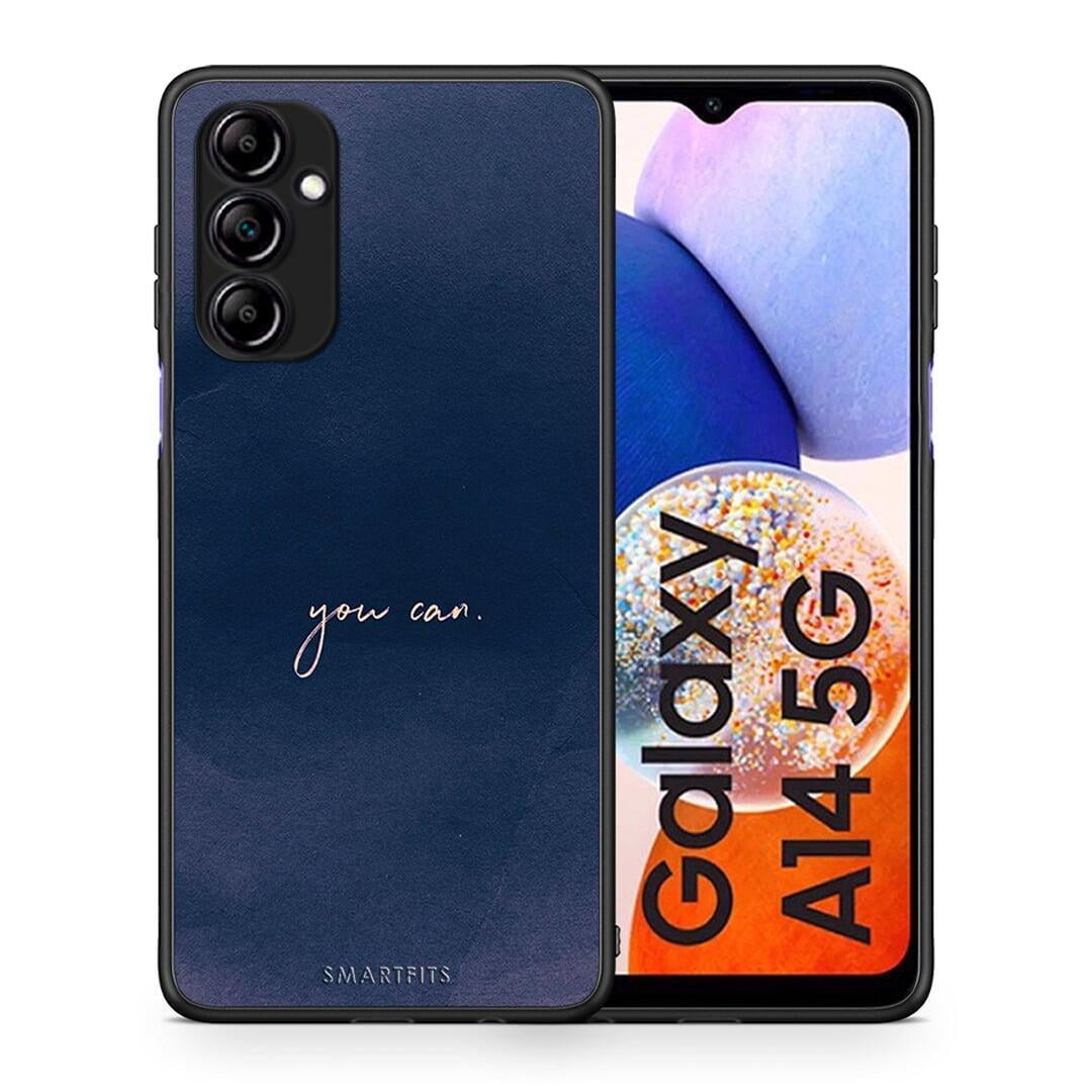 Θήκη Samsung Galaxy A14 / A14 5G You Can από τη Smartfits με σχέδιο στο πίσω μέρος και μαύρο περίβλημα | Samsung Galaxy A14 / A14 5G You Can Case with Colorful Back and Black Bezels