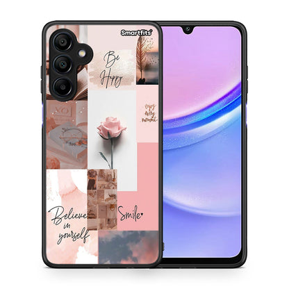 Θήκη Samsung Galaxy A15 4G Aesthetic Collage από τη Smartfits με σχέδιο στο πίσω μέρος και μαύρο περίβλημα | Samsung Galaxy A15 4G Aesthetic Collage case with colorful back and black bezels
