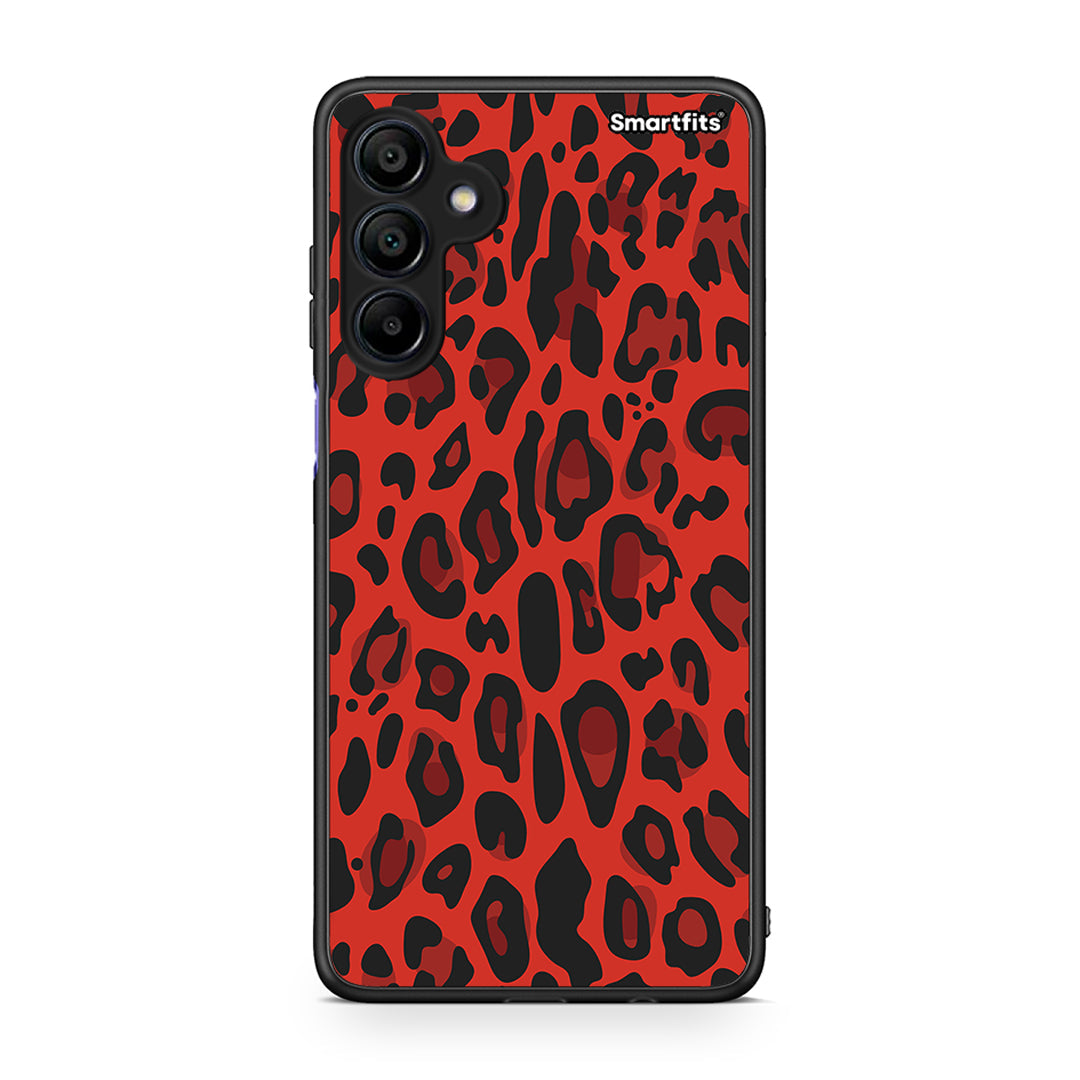 4 - Samsung Galaxy A15 4G Red Leopard Animal case, cover, bumper