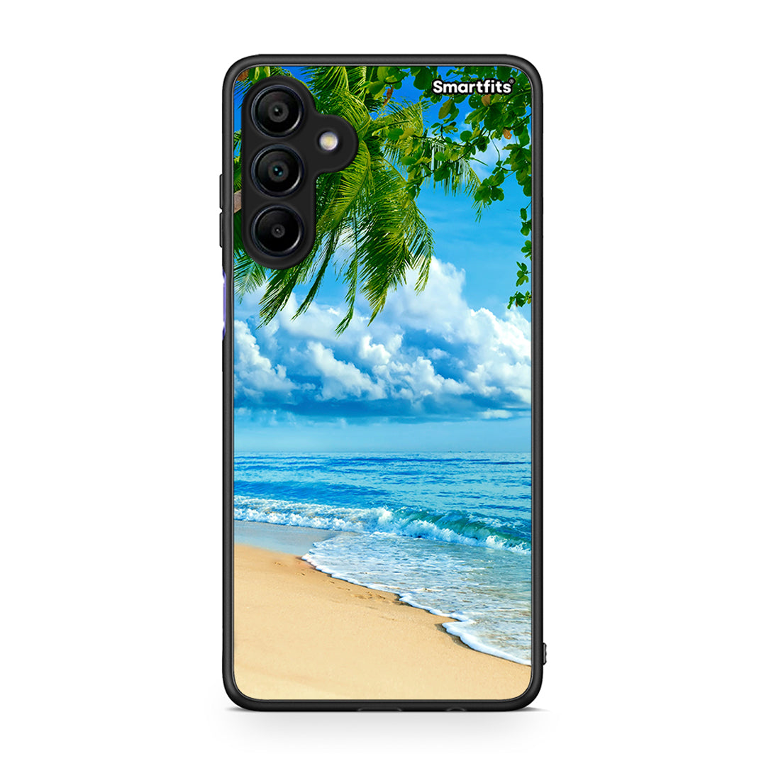 Samsung Galaxy A15 4G Beautiful Beach θήκη από τη Smartfits με σχέδιο στο πίσω μέρος και μαύρο περίβλημα | Smartphone case with colorful back and black bezels by Smartfits