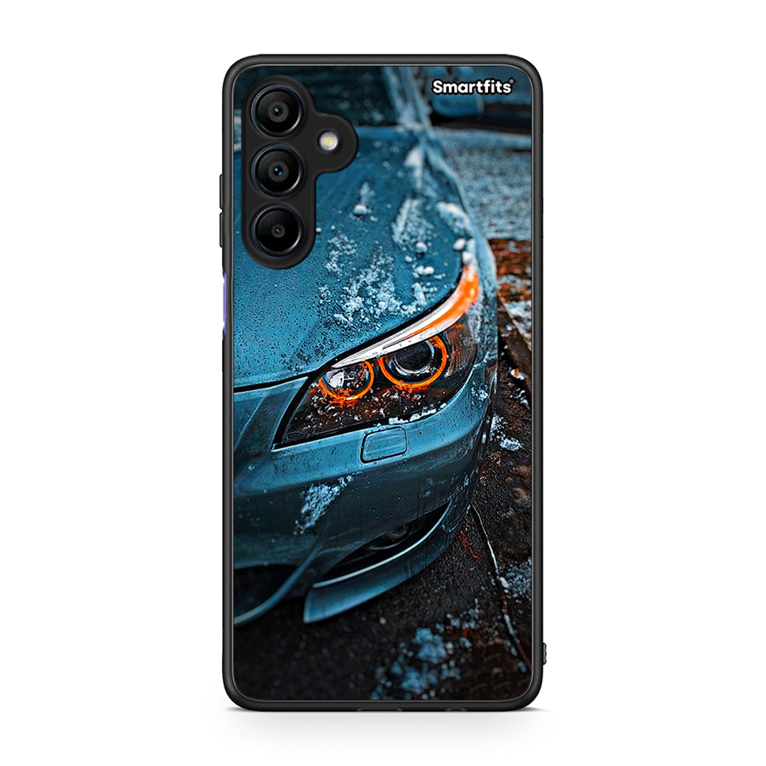 Samsung Galaxy A15 4G Bmw E60 Θήκη από τη Smartfits με σχέδιο στο πίσω μέρος και μαύρο περίβλημα | Smartphone case with colorful back and black bezels by Smartfits