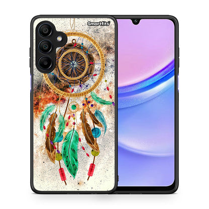 Θήκη Samsung Galaxy A15 4G DreamCatcher Boho από τη Smartfits με σχέδιο στο πίσω μέρος και μαύρο περίβλημα | Samsung Galaxy A15 4G DreamCatcher Boho case with colorful back and black bezels