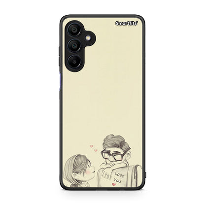 Samsung Galaxy A15 4G Carl And Ellie θήκη από τη Smartfits με σχέδιο στο πίσω μέρος και μαύρο περίβλημα | Smartphone case with colorful back and black bezels by Smartfits