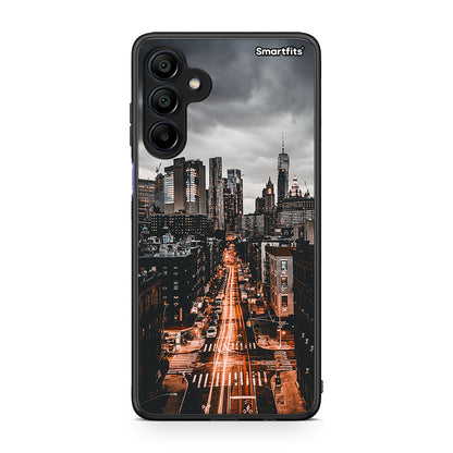 Samsung Galaxy A15 4G City Lights θήκη από τη Smartfits με σχέδιο στο πίσω μέρος και μαύρο περίβλημα | Smartphone case with colorful back and black bezels by Smartfits