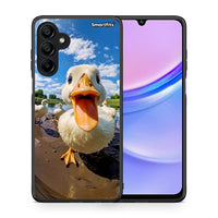 Thumbnail for Θήκη Samsung Galaxy A15 4G Duck Face από τη Smartfits με σχέδιο στο πίσω μέρος και μαύρο περίβλημα | Samsung Galaxy A15 4G Duck Face case with colorful back and black bezels