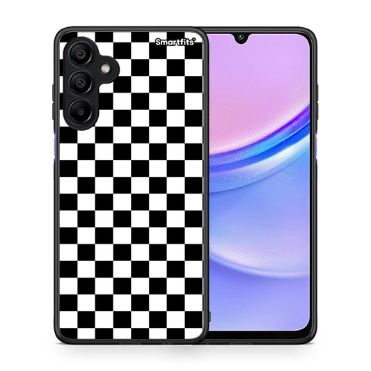 Θήκη Samsung Galaxy A15 4G Squares Geometric από τη Smartfits με σχέδιο στο πίσω μέρος και μαύρο περίβλημα | Samsung Galaxy A15 4G Squares Geometric case with colorful back and black bezels