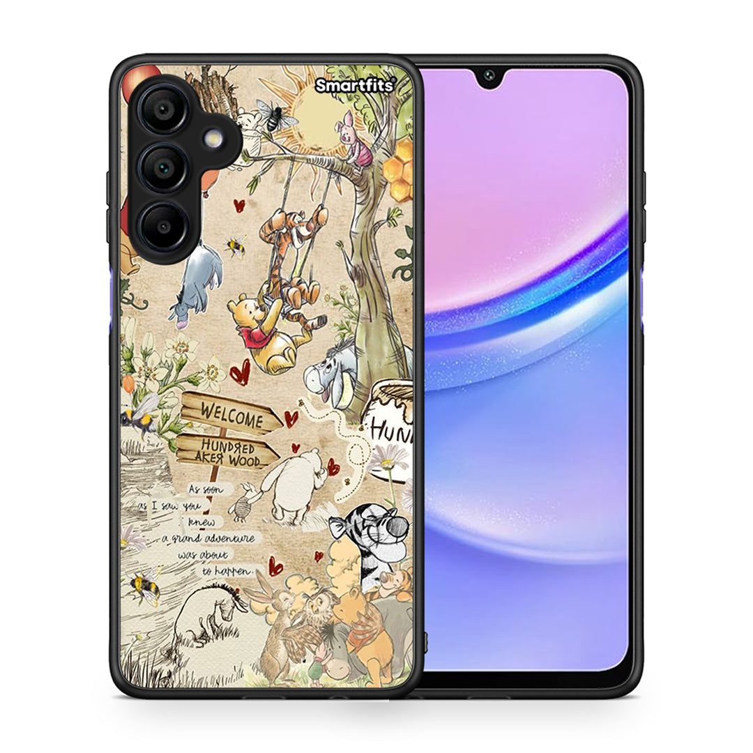 Θήκη Samsung Galaxy A15 4G Happy Friends από τη Smartfits με σχέδιο στο πίσω μέρος και μαύρο περίβλημα | Samsung Galaxy A15 4G Happy Friends case with colorful back and black bezels