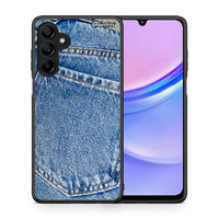 Thumbnail for Θήκη Samsung Galaxy A15 4G Jeans Pocket από τη Smartfits με σχέδιο στο πίσω μέρος και μαύρο περίβλημα | Samsung Galaxy A15 4G Jeans Pocket case with colorful back and black bezels