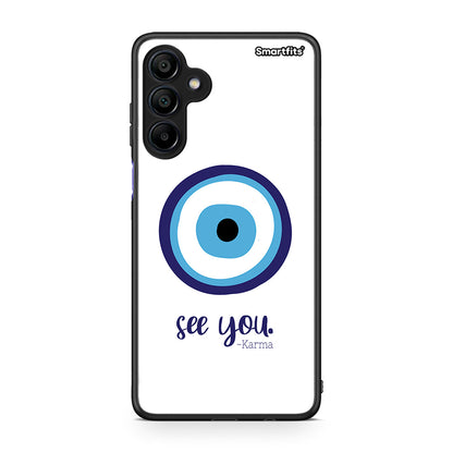 Samsung Galaxy A15 4G Karma Says θήκη από τη Smartfits με σχέδιο στο πίσω μέρος και μαύρο περίβλημα | Smartphone case with colorful back and black bezels by Smartfits