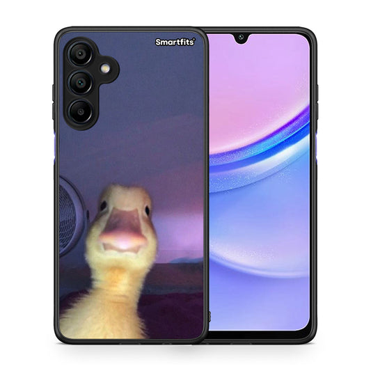Θήκη Samsung Galaxy A15 4G Meme Duck από τη Smartfits με σχέδιο στο πίσω μέρος και μαύρο περίβλημα | Samsung Galaxy A15 4G Meme Duck case with colorful back and black bezels