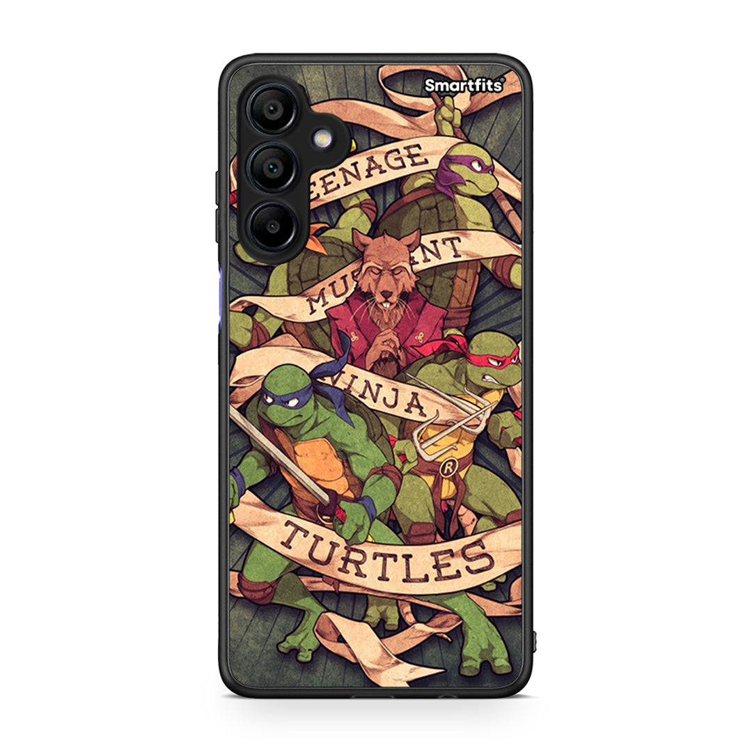 Samsung Galaxy A15 4G Ninja Turtles θήκη από τη Smartfits με σχέδιο στο πίσω μέρος και μαύρο περίβλημα | Smartphone case with colorful back and black bezels by Smartfits
