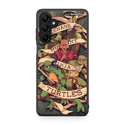 Samsung Galaxy A15 4G Ninja Turtles θήκη από τη Smartfits με σχέδιο στο πίσω μέρος και μαύρο περίβλημα | Smartphone case with colorful back and black bezels by Smartfits