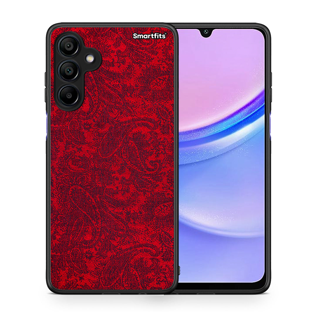 Θήκη Samsung Galaxy A15 4G Paisley Cashmere από τη Smartfits με σχέδιο στο πίσω μέρος και μαύρο περίβλημα | Samsung Galaxy A15 4G Paisley Cashmere case with colorful back and black bezels
