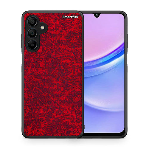 Θήκη Samsung Galaxy A15 4G Paisley Cashmere από τη Smartfits με σχέδιο στο πίσω μέρος και μαύρο περίβλημα | Samsung Galaxy A15 4G Paisley Cashmere case with colorful back and black bezels
