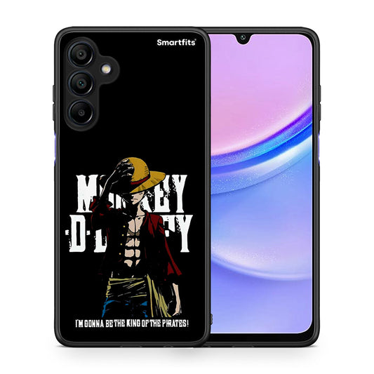 Θήκη Samsung Galaxy A15 4G Pirate King από τη Smartfits με σχέδιο στο πίσω μέρος και μαύρο περίβλημα | Samsung Galaxy A15 4G Pirate King case with colorful back and black bezels