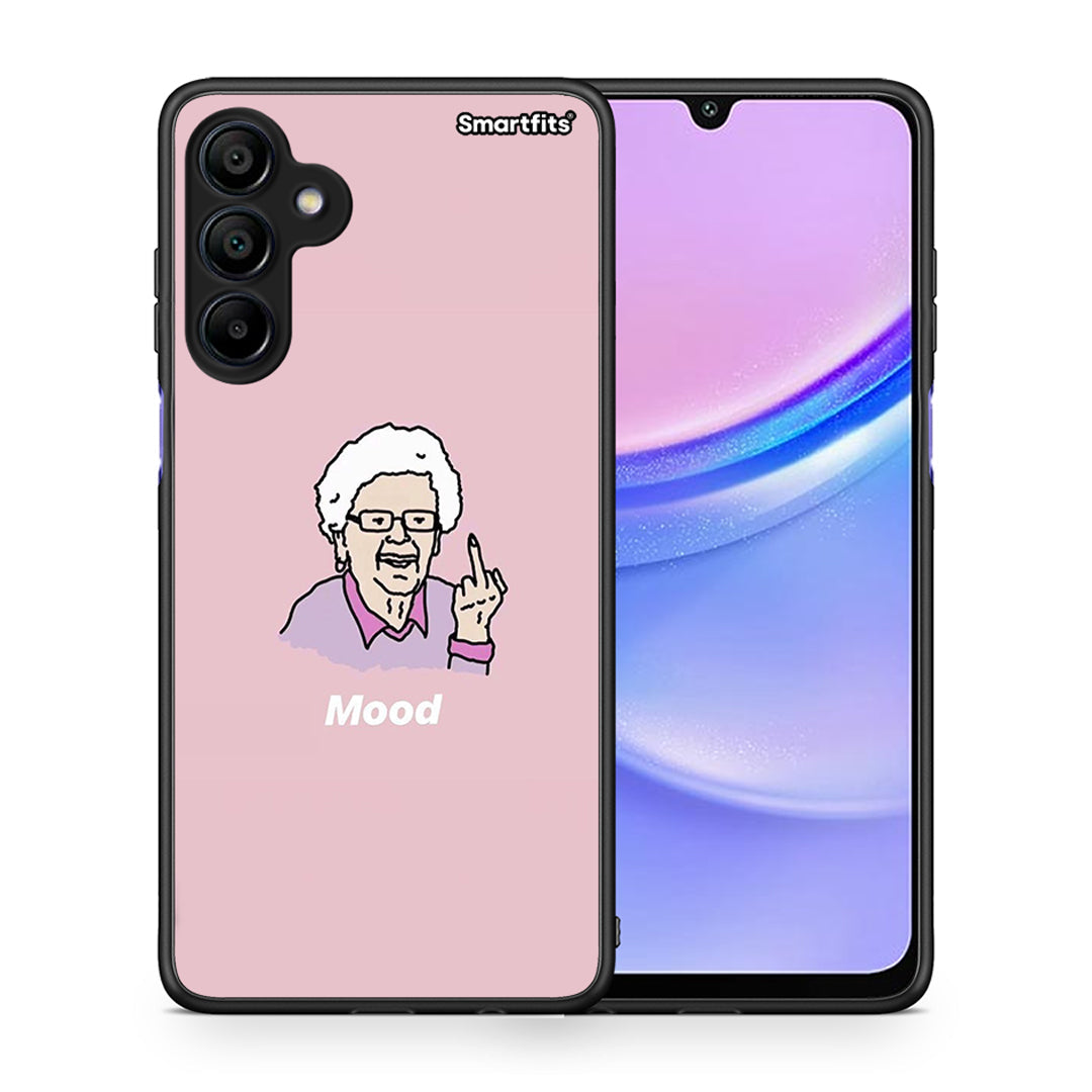 Θήκη Samsung Galaxy A15 4G Mood PopArt από τη Smartfits με σχέδιο στο πίσω μέρος και μαύρο περίβλημα | Samsung Galaxy A15 4G Mood PopArt case with colorful back and black bezels