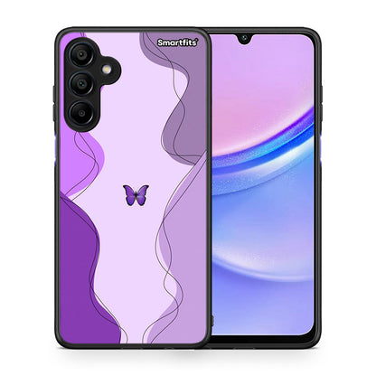 Purple Mariposa - Samsung Galaxy A15 4G / 5G θήκη