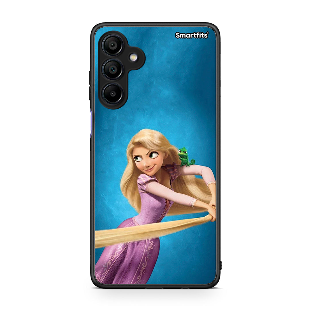 Samsung Galaxy A15 4G Tangled 2 Θήκη Αγίου Βαλεντίνου από τη Smartfits με σχέδιο στο πίσω μέρος και μαύρο περίβλημα | Smartphone case with colorful back and black bezels by Smartfits