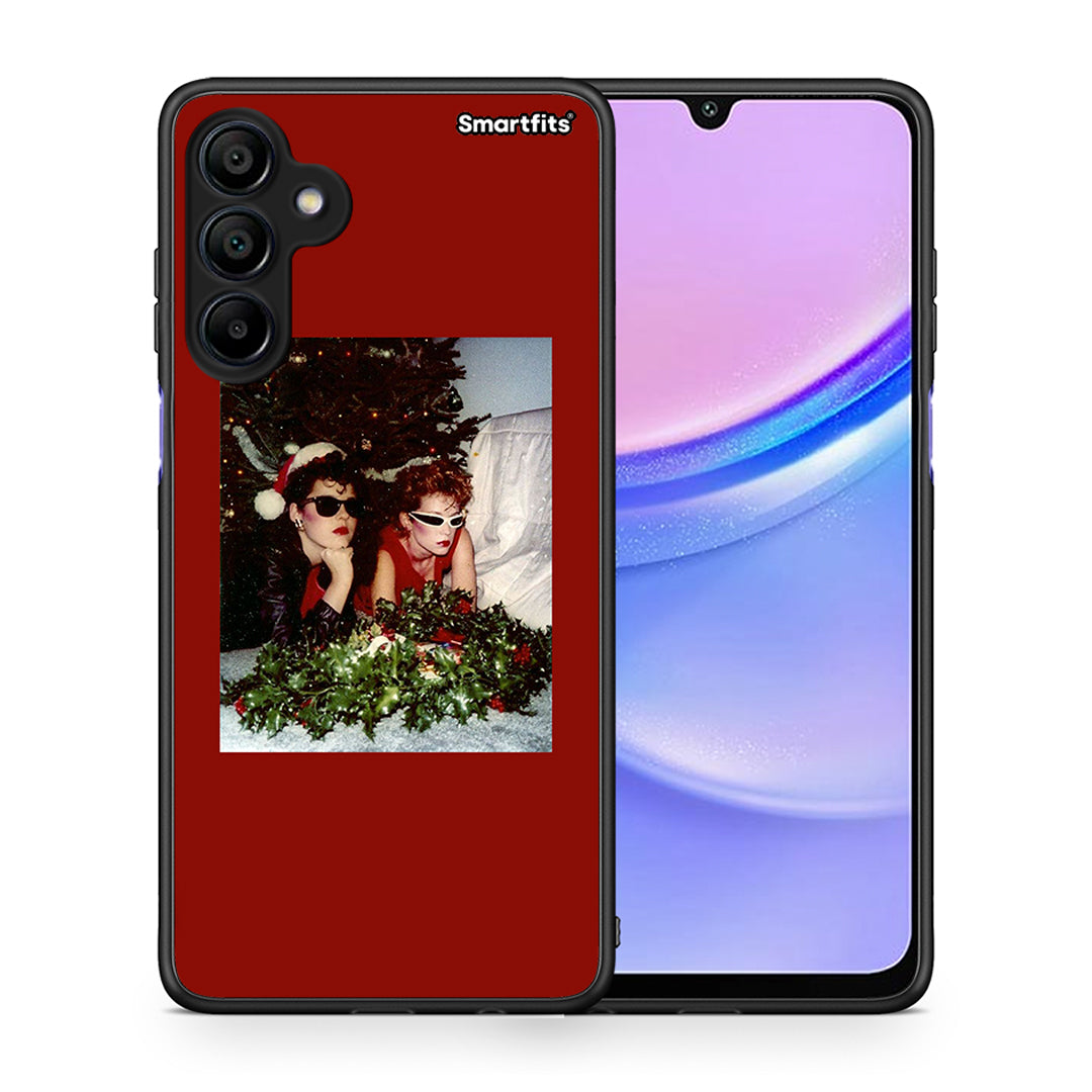 Θήκη Samsung Galaxy A15 4G Waiting For Xmas από τη Smartfits με σχέδιο στο πίσω μέρος και μαύρο περίβλημα | Samsung Galaxy A15 4G Waiting For Xmas case with colorful back and black bezels