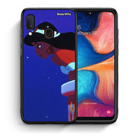 Thumbnail for Θήκη Samsung Galaxy M20 Alladin And Jasmine Love 2 από τη Smartfits με σχέδιο στο πίσω μέρος και μαύρο περίβλημα | Samsung Galaxy M20 Alladin And Jasmine Love 2 case with colorful back and black bezels