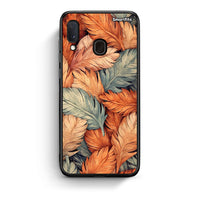 Thumbnail for Samsung A20e Autumn Leaves Θήκη από τη Smartfits με σχέδιο στο πίσω μέρος και μαύρο περίβλημα | Smartphone case with colorful back and black bezels by Smartfits