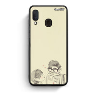 Thumbnail for Samsung A20e Carl And Ellie θήκη από τη Smartfits με σχέδιο στο πίσω μέρος και μαύρο περίβλημα | Smartphone case with colorful back and black bezels by Smartfits