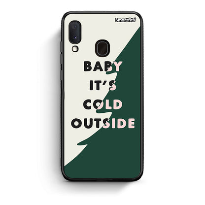 Samsung Galaxy M20 Cold Outside θήκη από τη Smartfits με σχέδιο στο πίσω μέρος και μαύρο περίβλημα | Smartphone case with colorful back and black bezels by Smartfits